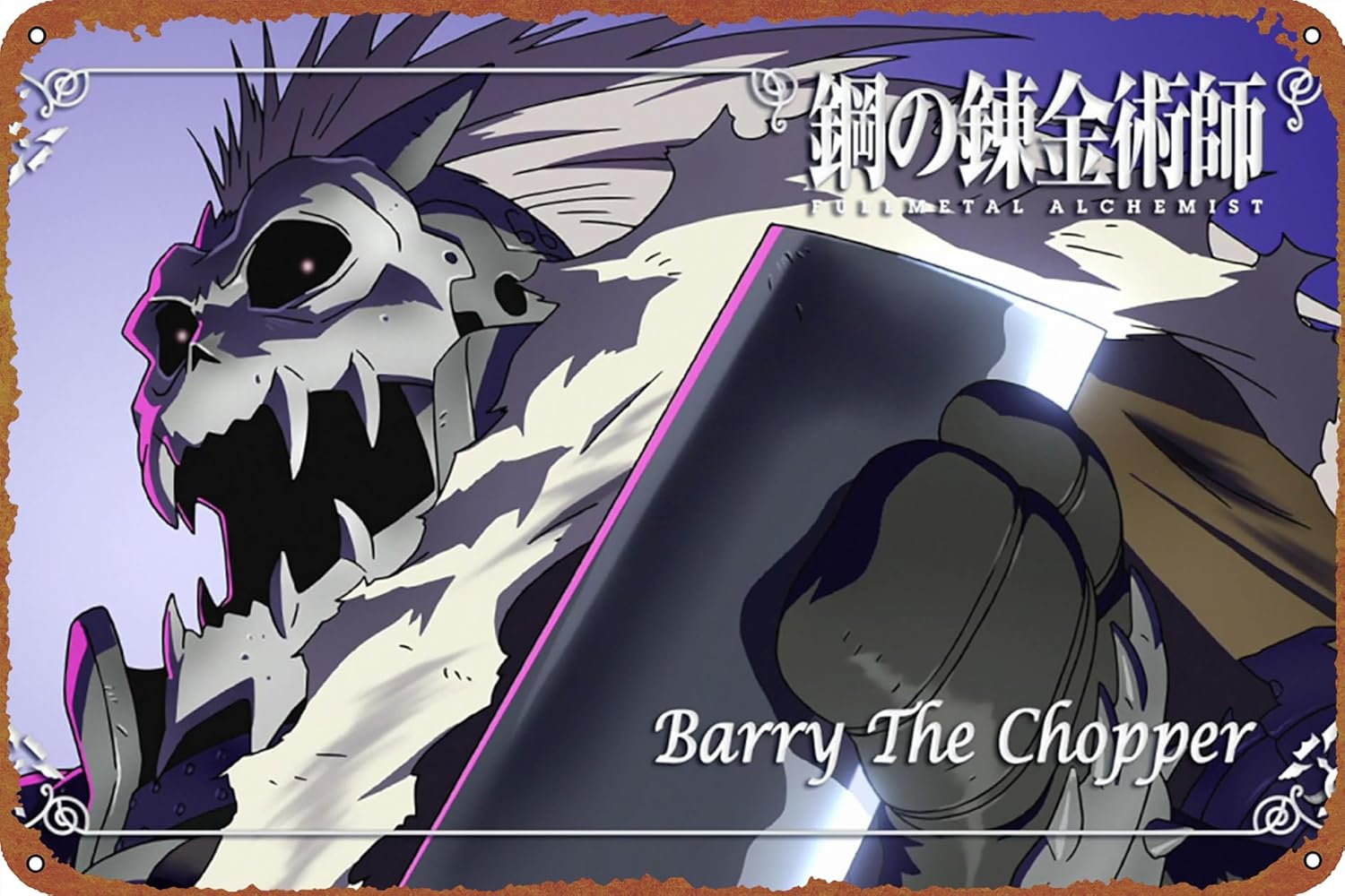 Home Garden Alchemist - Barry The Chopper Fullmetal Alchemist Poster