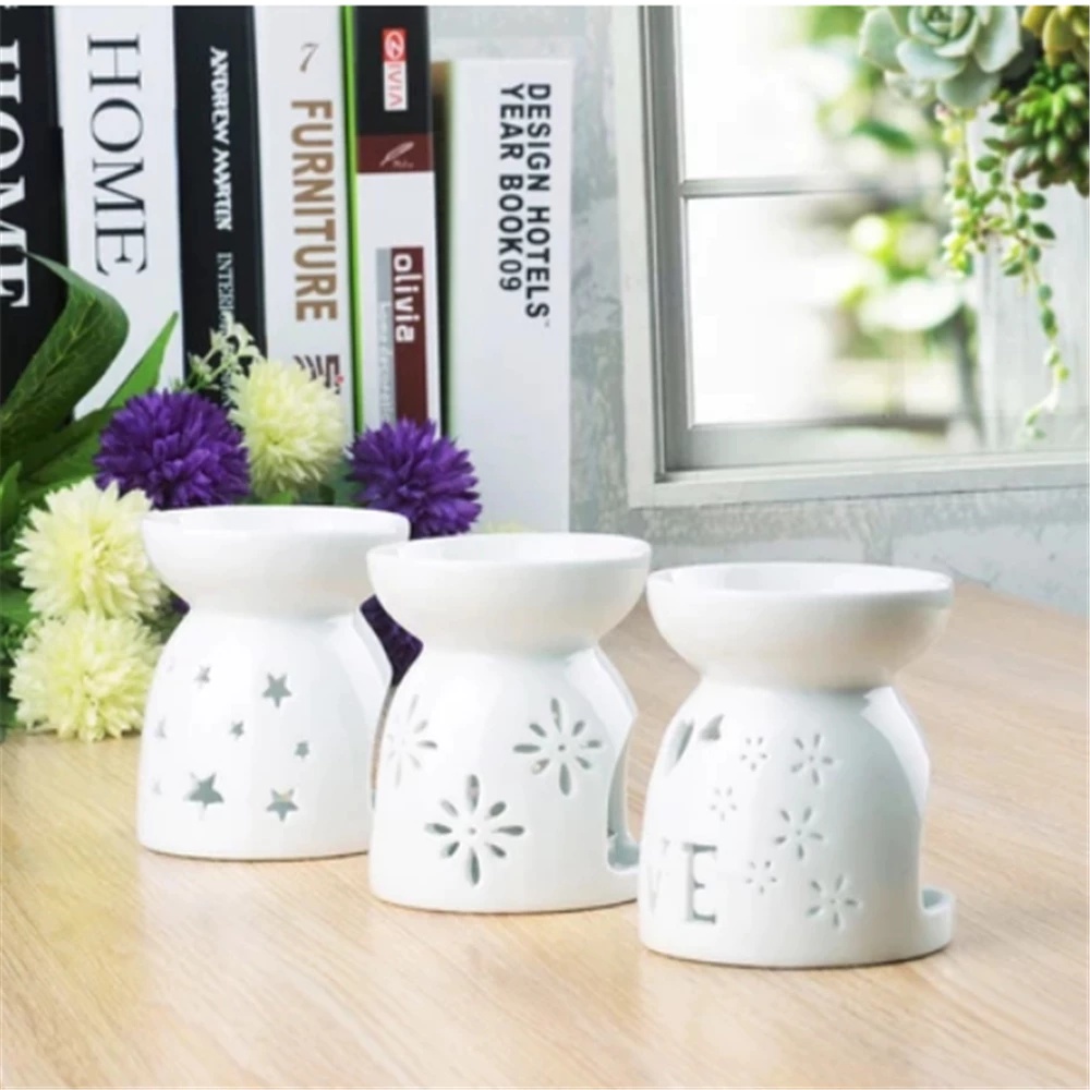 Ceramic Oil Burner - Tempat Lilin Tealight Pembakar Minyak Esensial