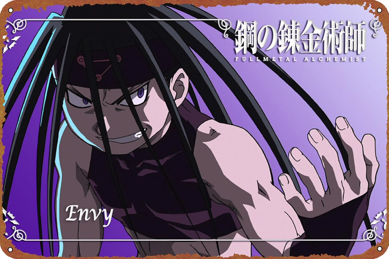 Home Garden Alchemist - 1p,Envy Fullmetal Alchemist Poster Anime Pelat