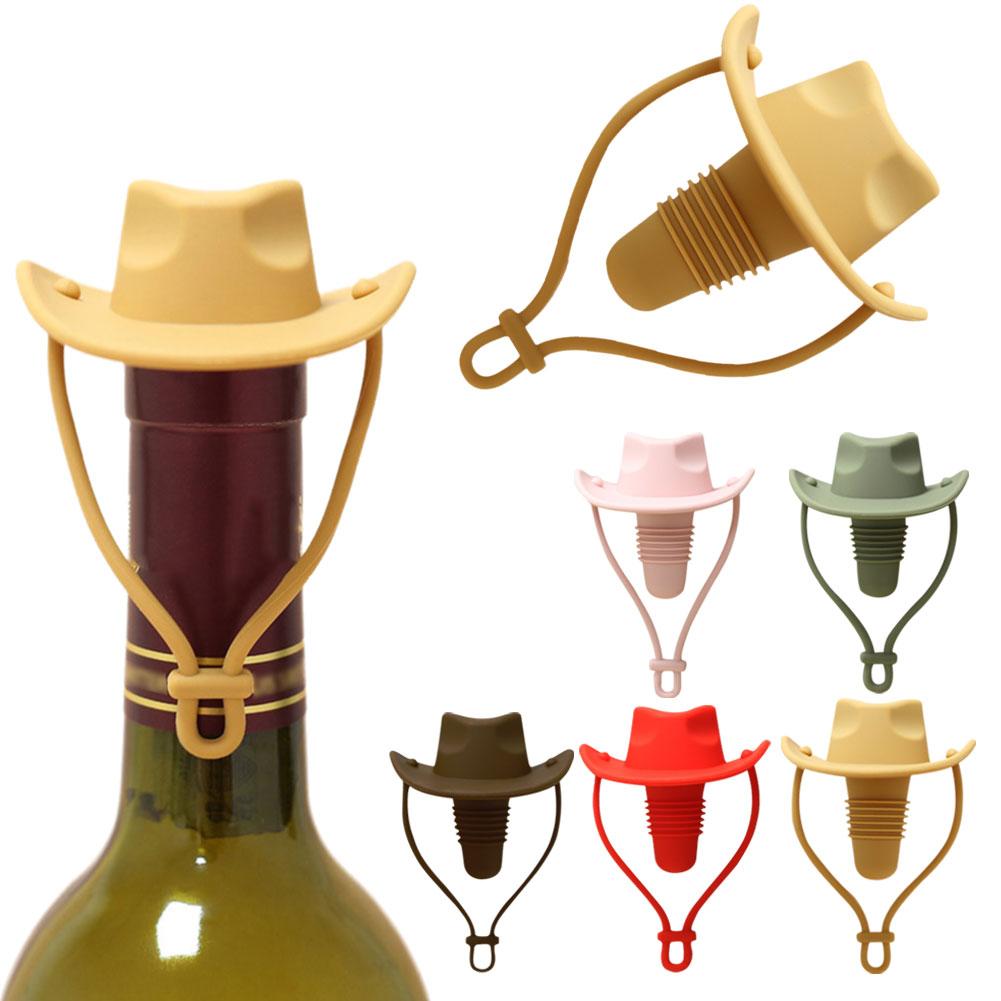 Home Fragrance Red Wine - Penutup anggur merah silikon topi koboi