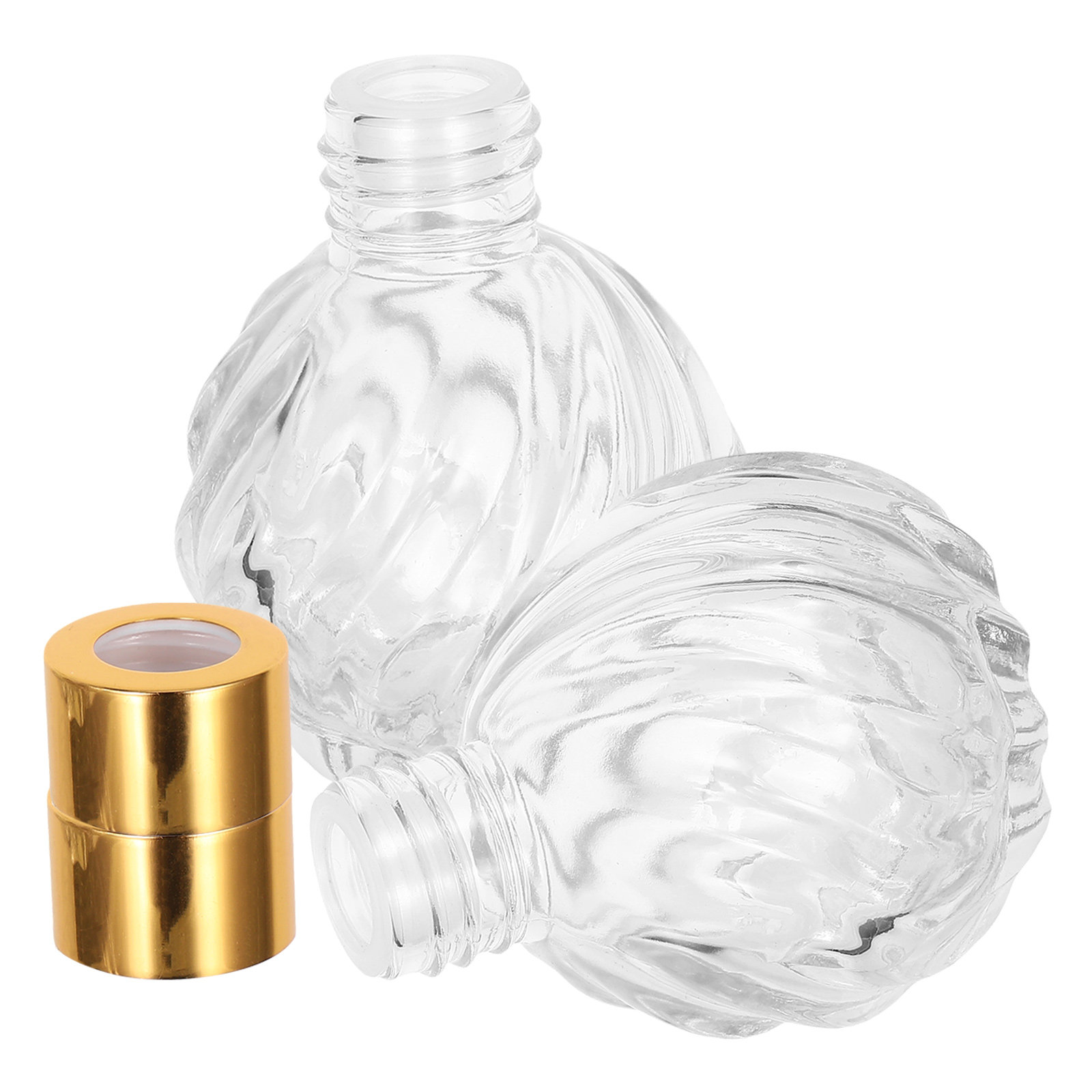 Home Fragrance Leather Diffuser - 2 Buah Botol Diffuser Kaca Transparan