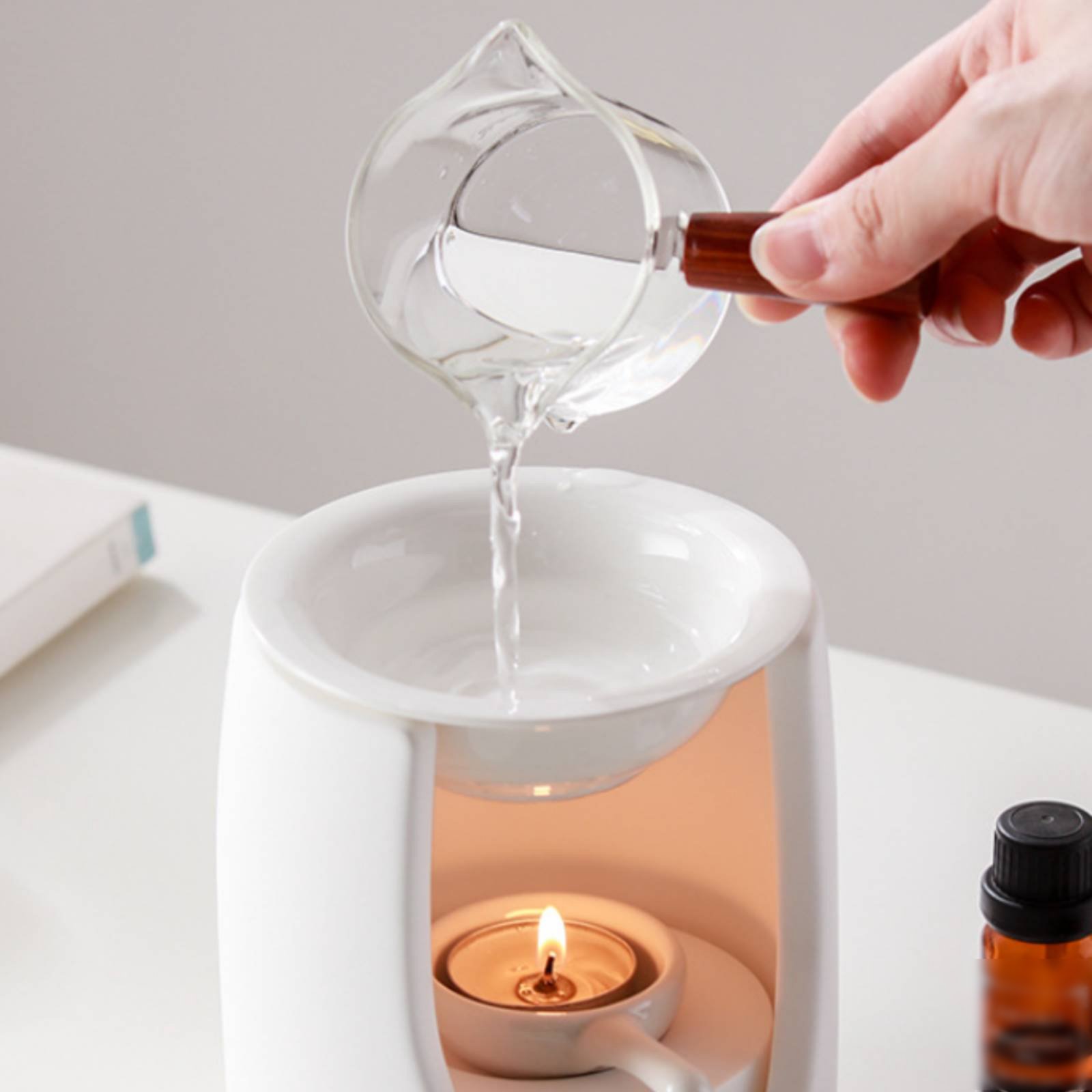 Ceramic Oil Burner - Lampu Aroma Mudah Digunakan Pembakar Minyak