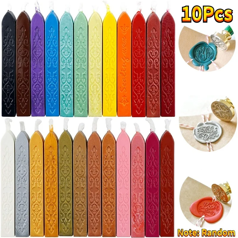 Beeswax Taper Candle - 10 Buah Lilin Segel Warna-warni Antik