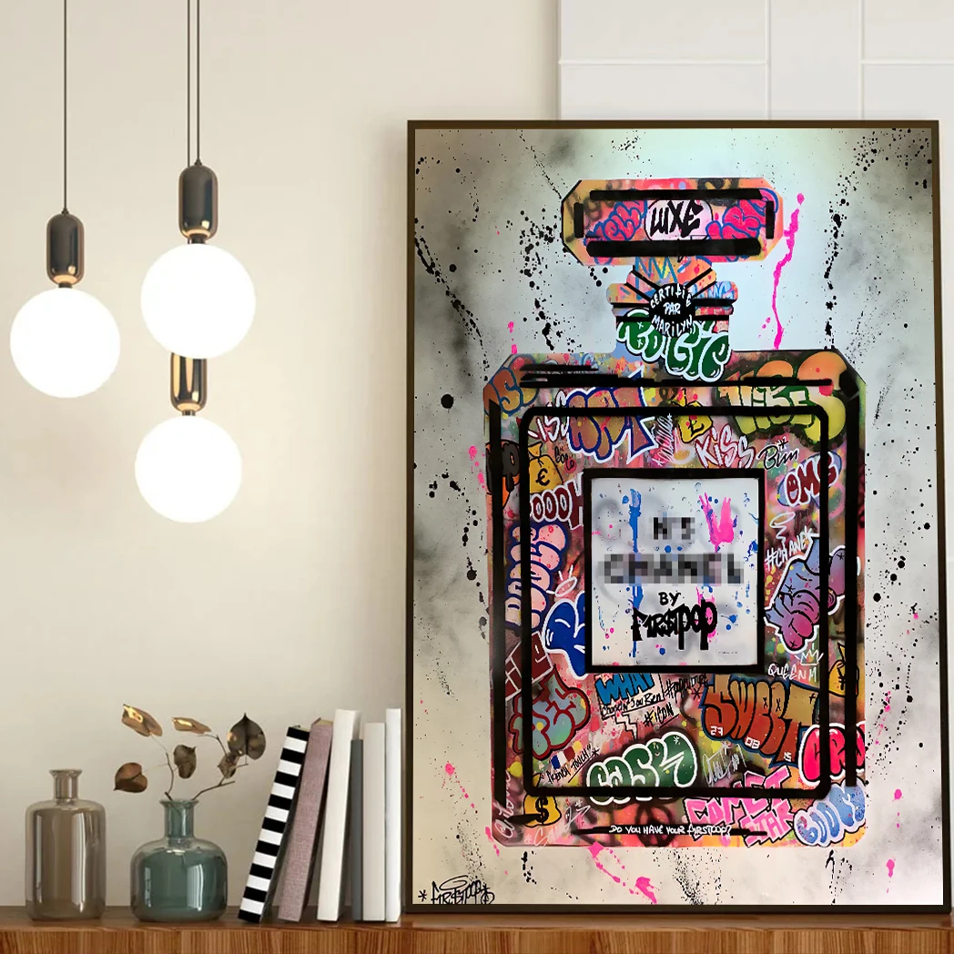 Fragrance Home Decor - Poster Seni Dinding Bergaya Parfum Gaya