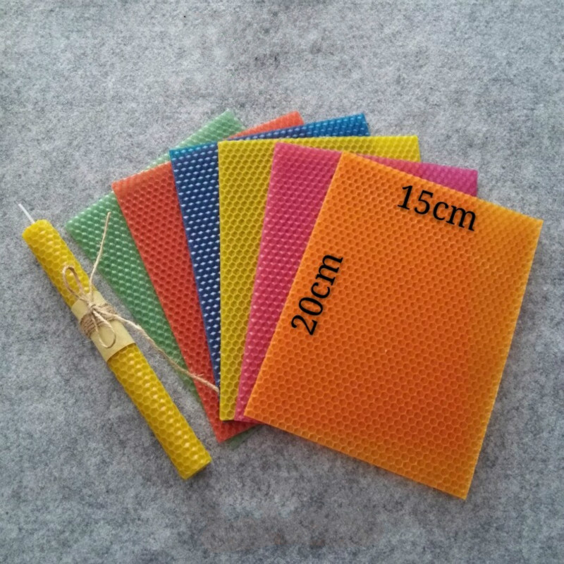 Beeswax Taper Candle - 12Pcs 15Cm * 20Cm X 0.3Cm