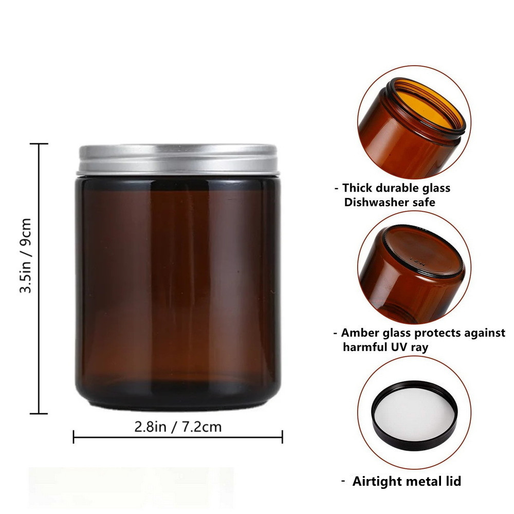 Stoples lilin kosong 2 buah 8  - Amber Jar Candle ulasan dan harga