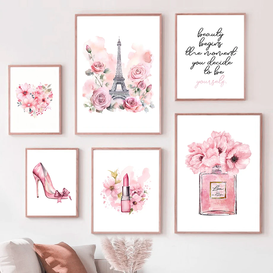 Poster Seni Mode Paris Lukisan - Fragrance Home Decor ulasan dan harga