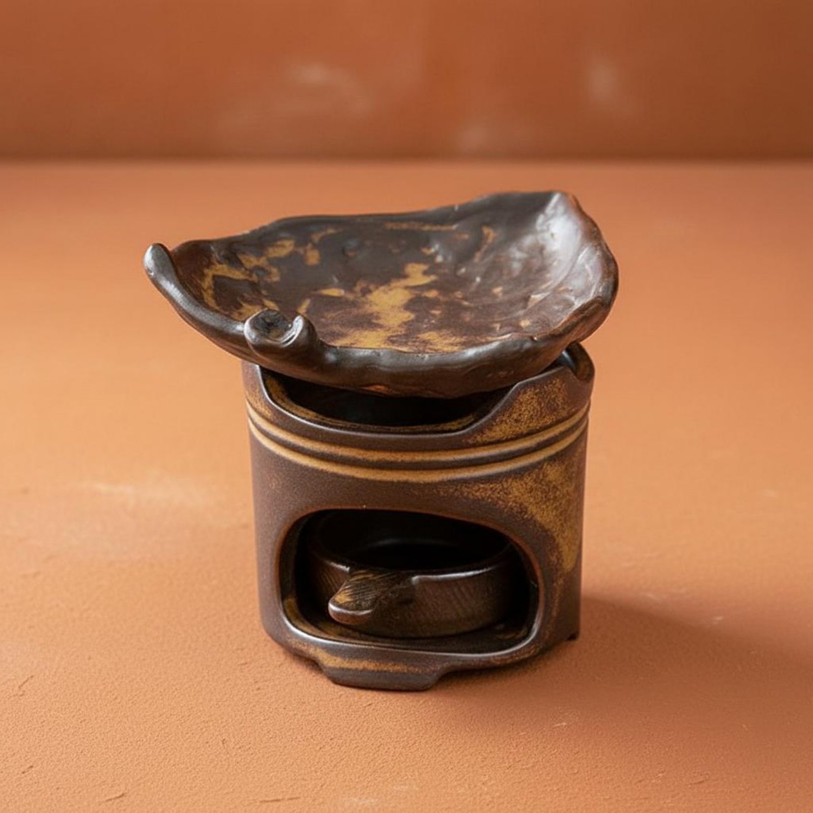 Pemanas Aroma Lilin Desain Ter - Ceramic Oil Burner ulasan dan harga