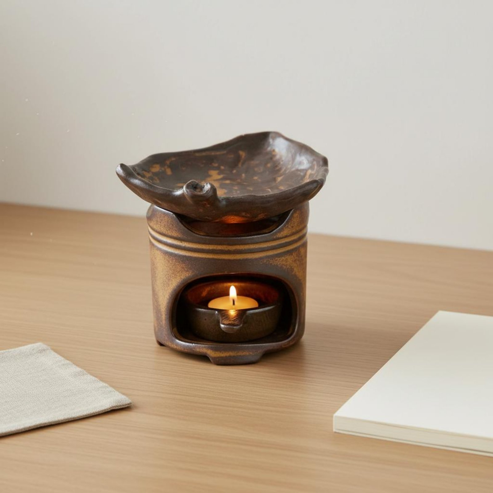Pemanas Aroma Lilin Desain Ter - Ceramic Oil Burner ulasan dan harga