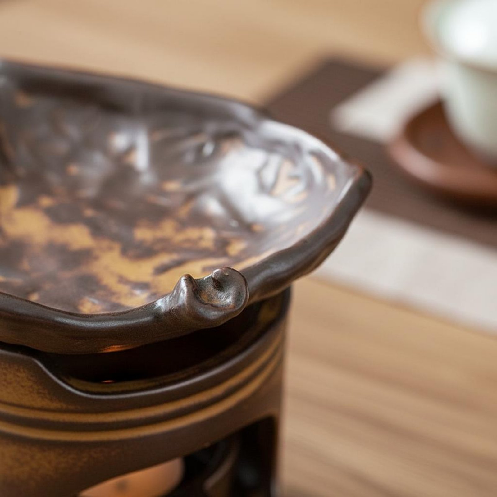 Pemanas Aroma Lilin Desain Ter - Ceramic Oil Burner ulasan dan harga