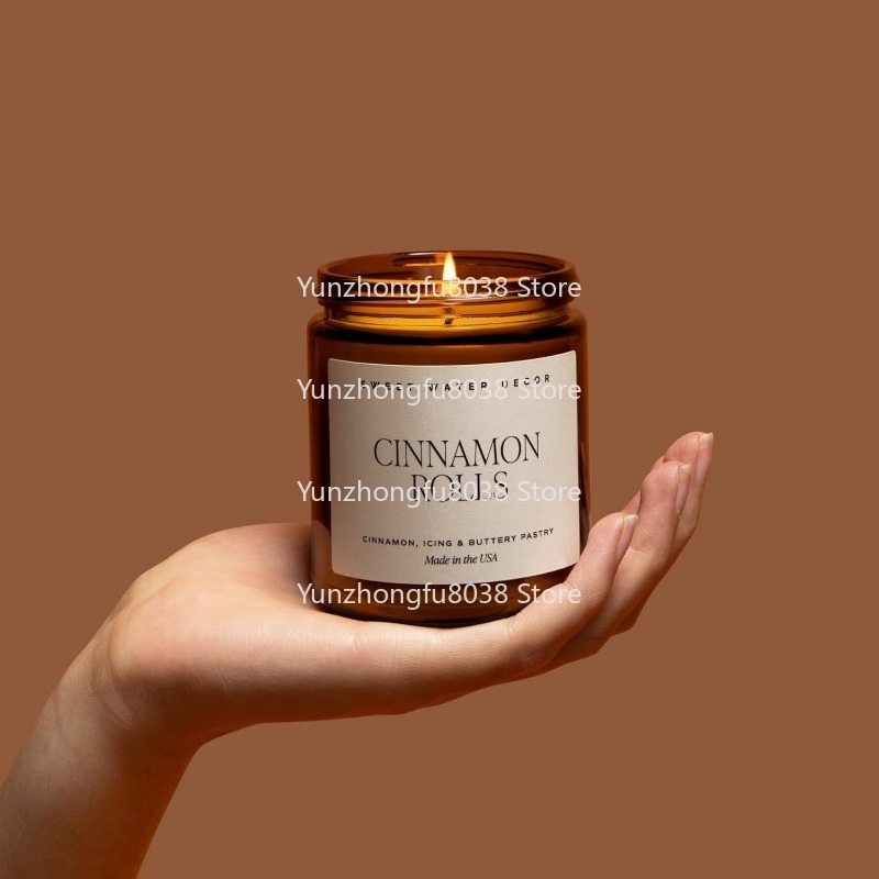 Lilin Kedelai dengan Aroma Rem - Amber Jar Candle ulasan dan harga