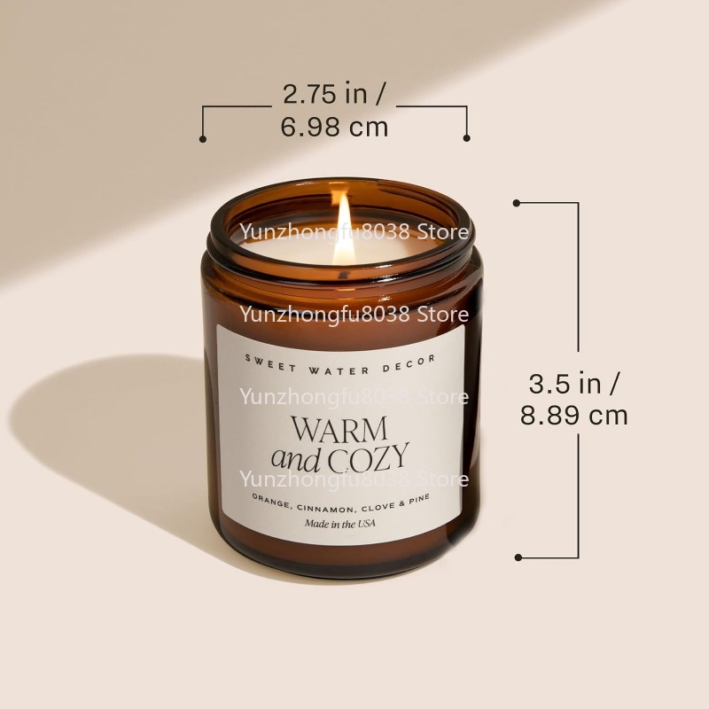 Lilin Kedelai dengan Aroma Rem - Amber Jar Candle ulasan dan harga