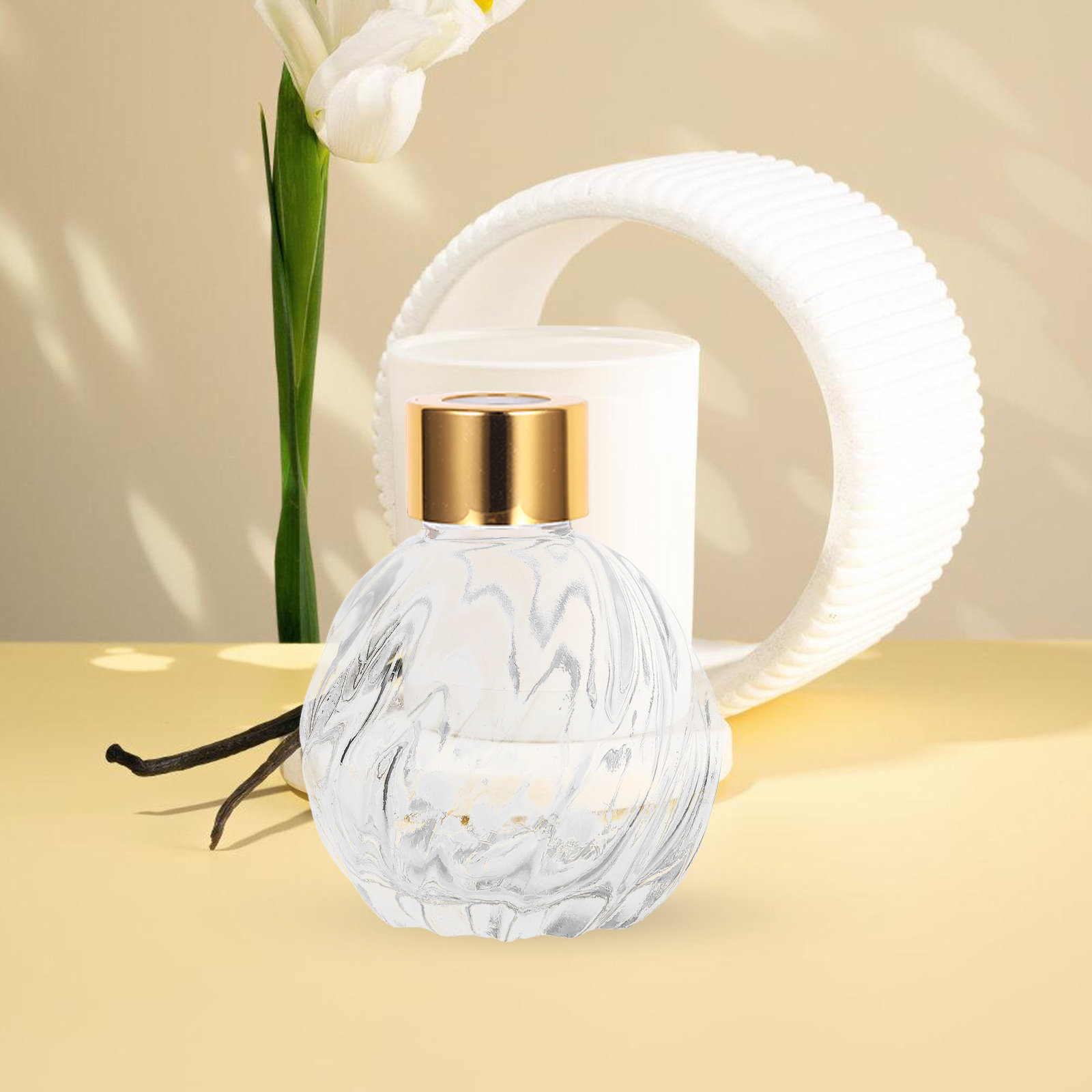 2 Buah Botol Diffuser Kaca Tra - Home Fragrance Leather Diffuser ulasan dan harga