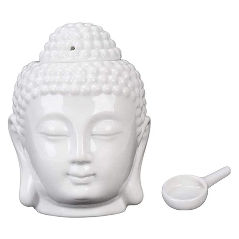 Lampu aromaterapi kepala Buddh - Ceramic Oil Burner ulasan dan harga