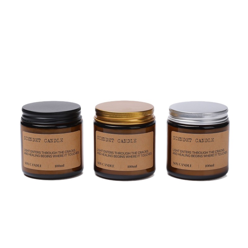 Lilin Aromaterapi Kedelai Ambe - Amber Jar Candle ulasan dan harga