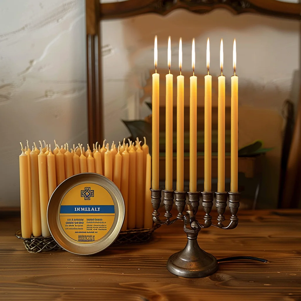 25 buah/1 Pak lilin Hanukkah l - Beeswax Taper Candle ulasan dan harga
