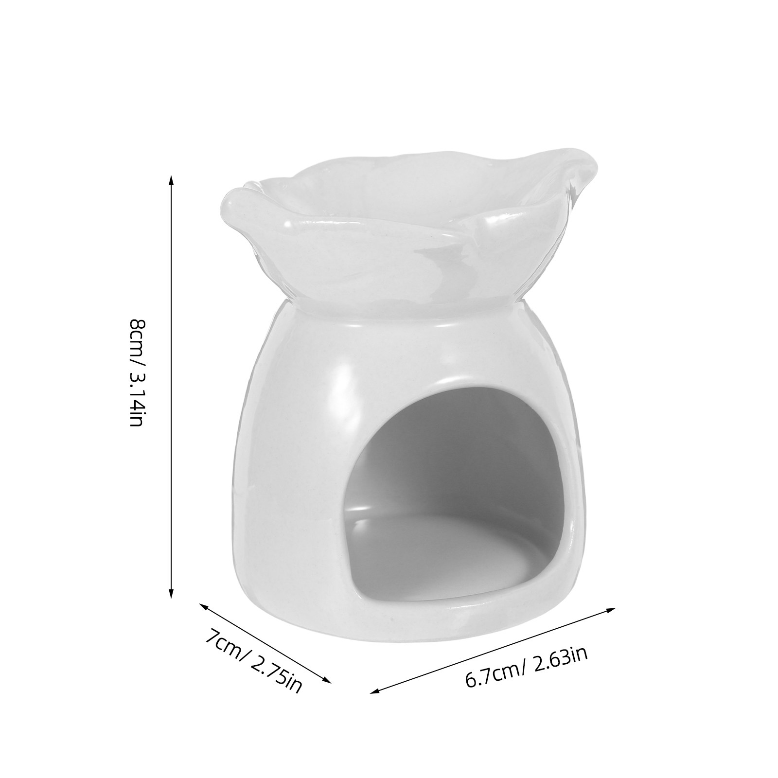 Tempat Lilin Keramik Bentuk Da - Ceramic Oil Burner ulasan dan harga