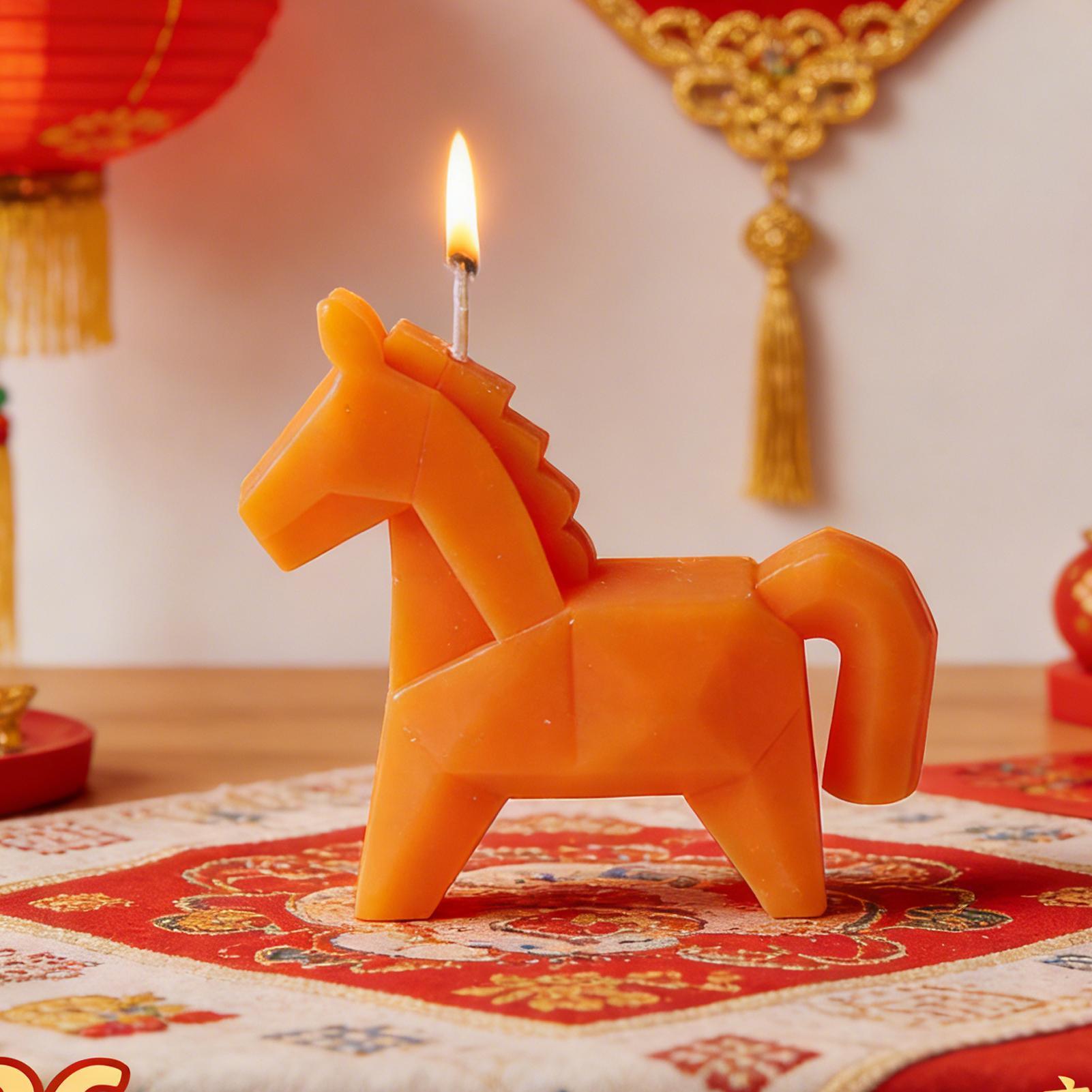 Lilin Wangi Bentuk Kuda Dekora - Beeswax Taper Candle ulasan dan harga