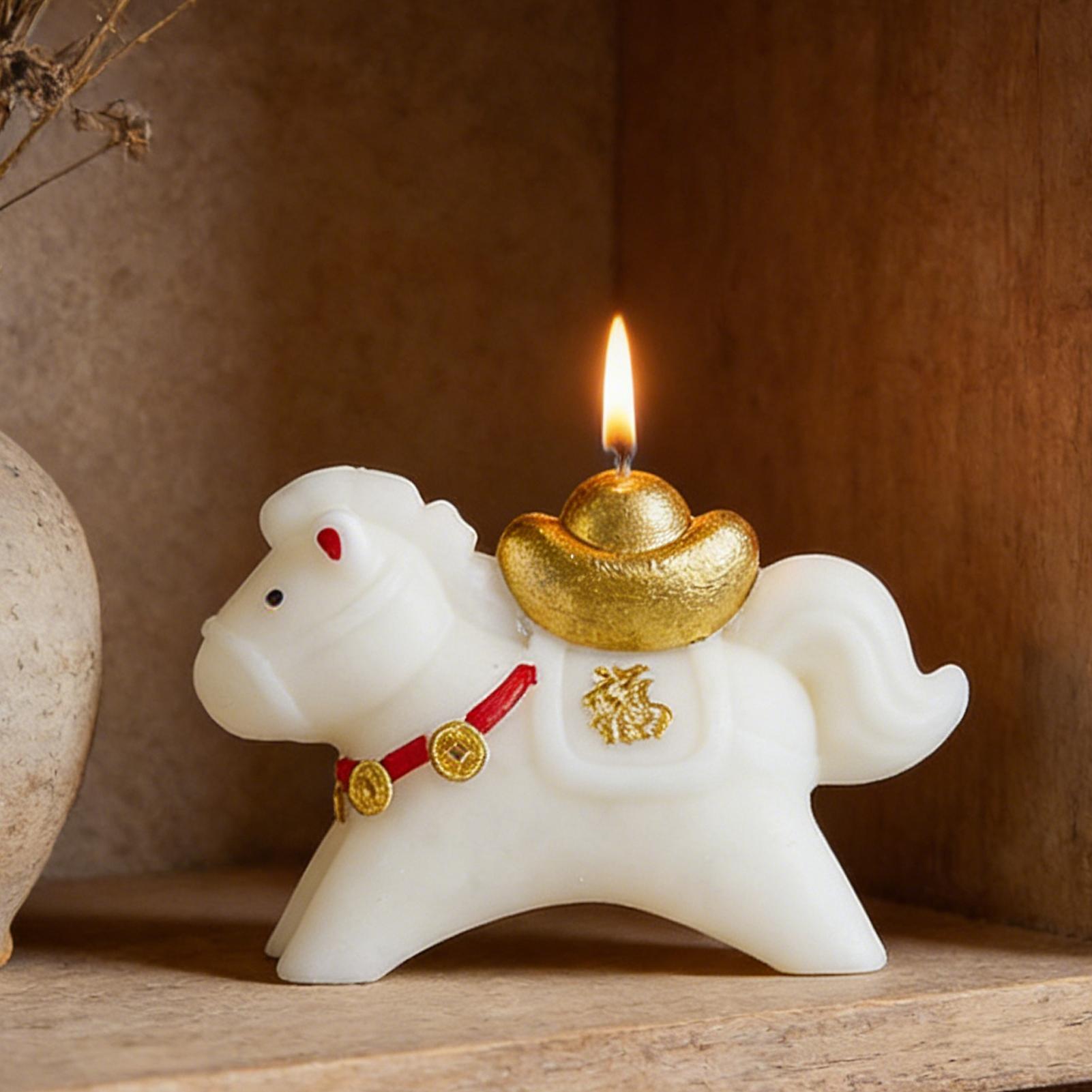 Lilin Wangi Bentuk Kuda Dekora - Beeswax Taper Candle ulasan dan harga