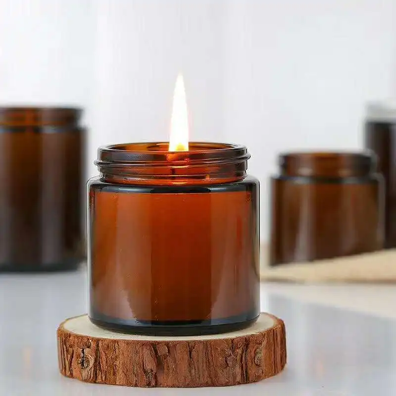 6 Buah 100/250Ml Stoples Lilin - Amber Jar Candle ulasan dan harga