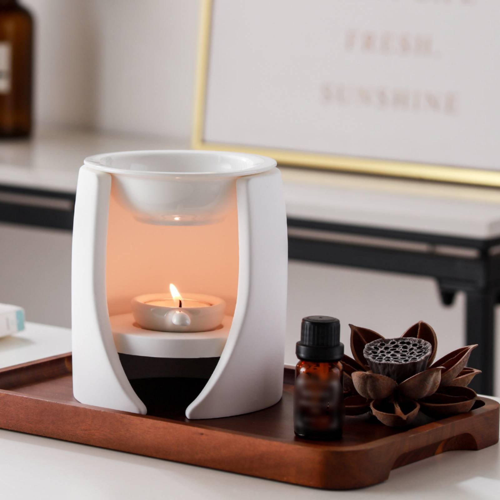 Lampu Aroma Mudah Digunakan Pe - Ceramic Oil Burner ulasan dan harga
