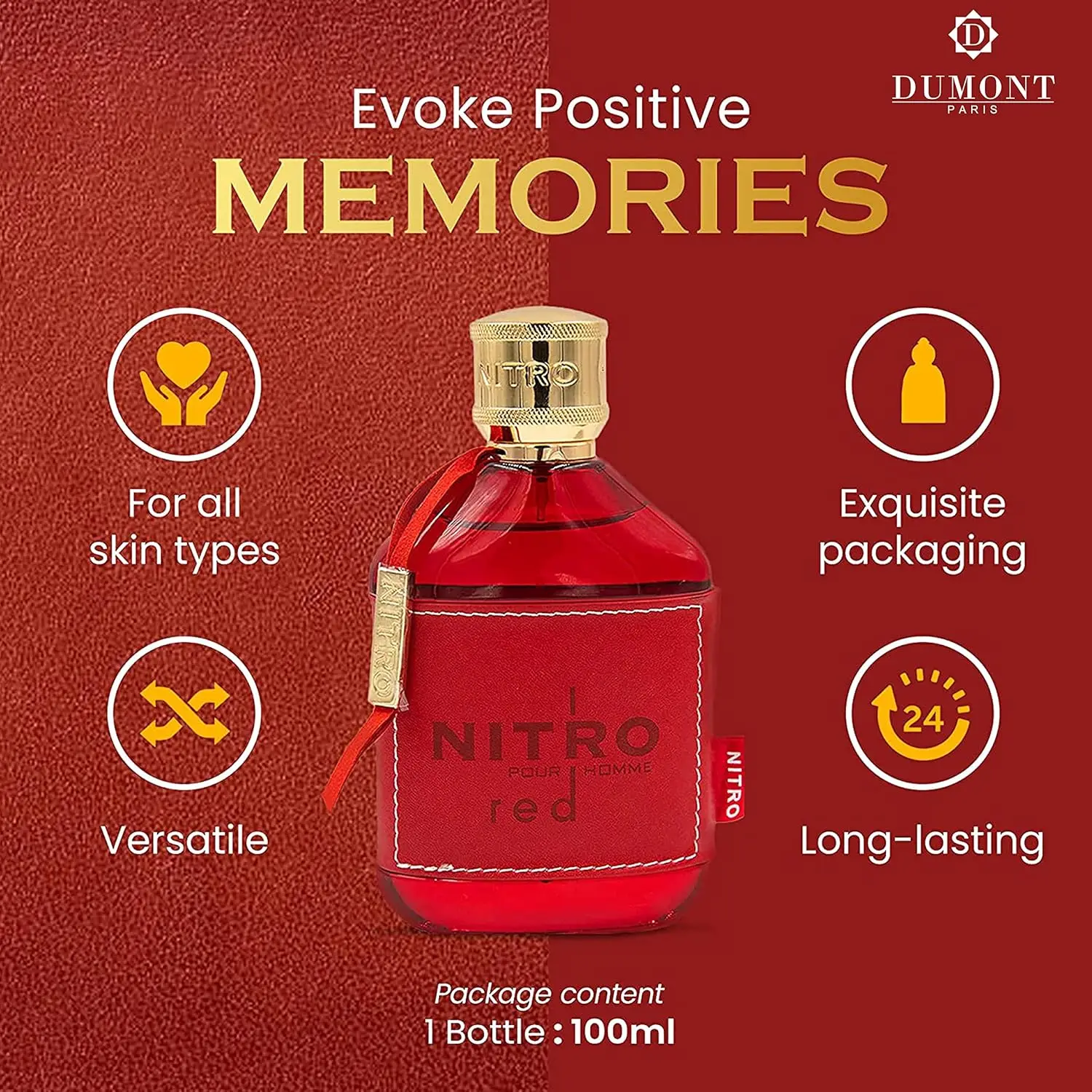 Dumont Nitro Red Intense 100ml - Home Fragrance Red Wine ulasan dan harga