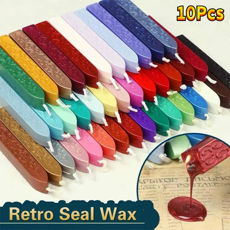 10 Buah Lilin Segel Warna-warn - Beeswax Taper Candle ulasan dan harga