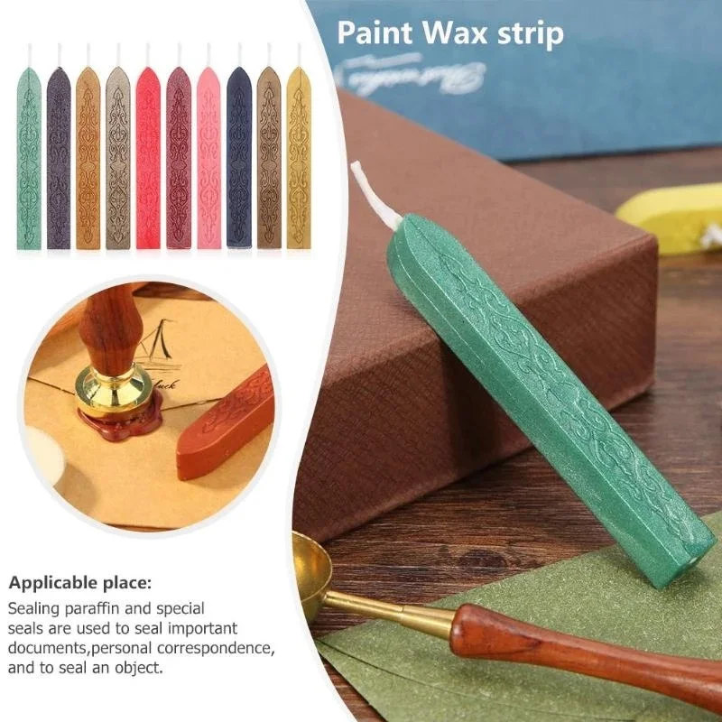 10 Buah Lilin Segel Warna-warn - Beeswax Taper Candle ulasan dan harga
