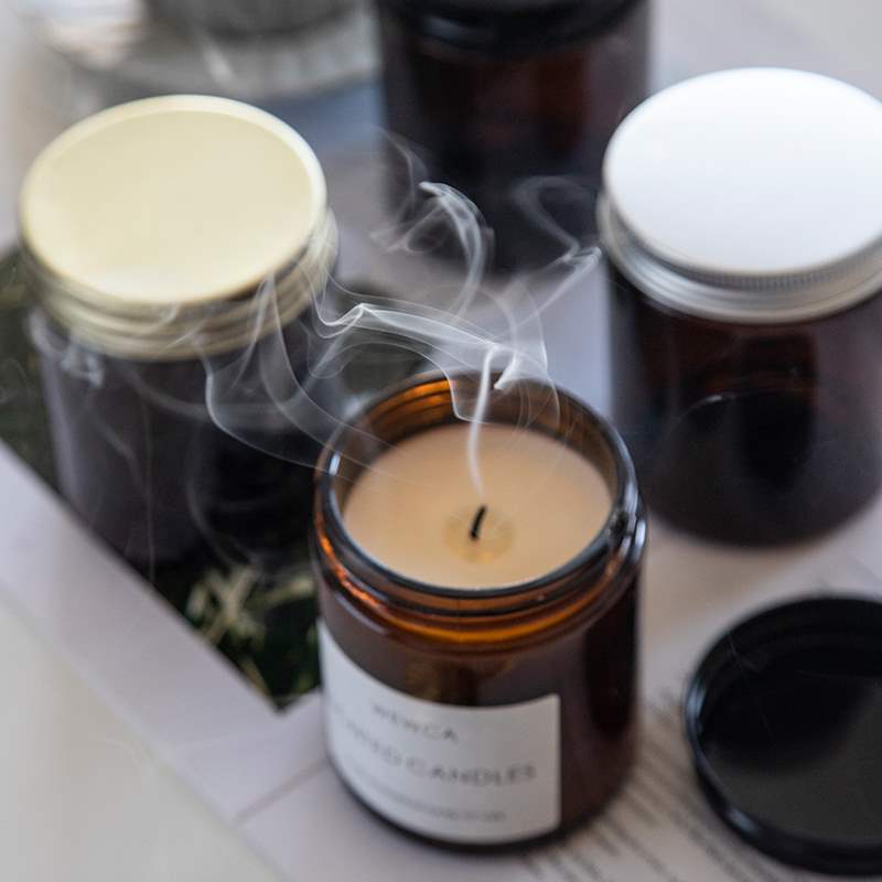 Stoples lilin kaca Amber denga - Amber Jar Candle ulasan dan harga