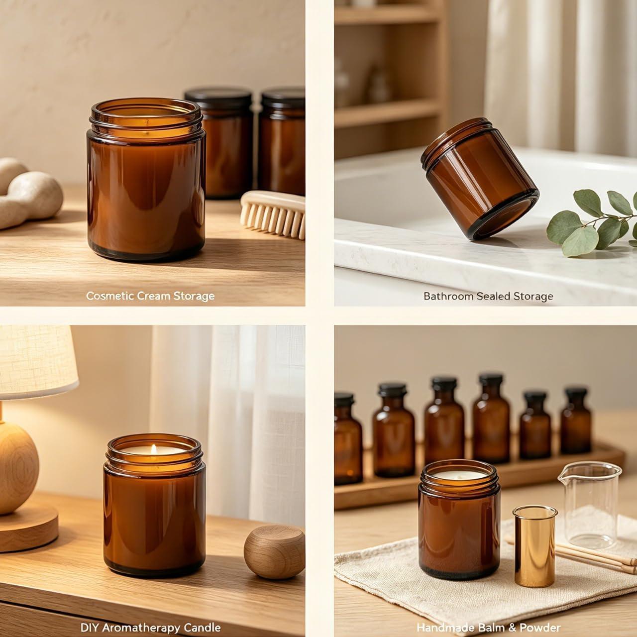 30 Paket Stoples Kaca Amber 8o - Amber Jar Candle ulasan dan harga