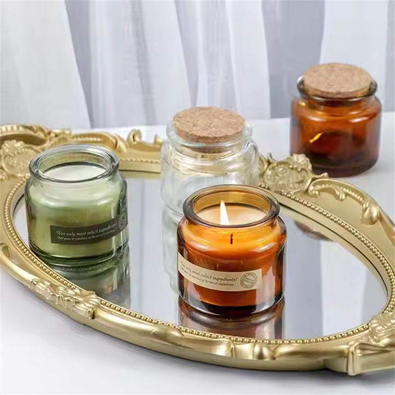 60 buah cangkir kaca lilin DIY - Amber Jar Candle ulasan dan harga