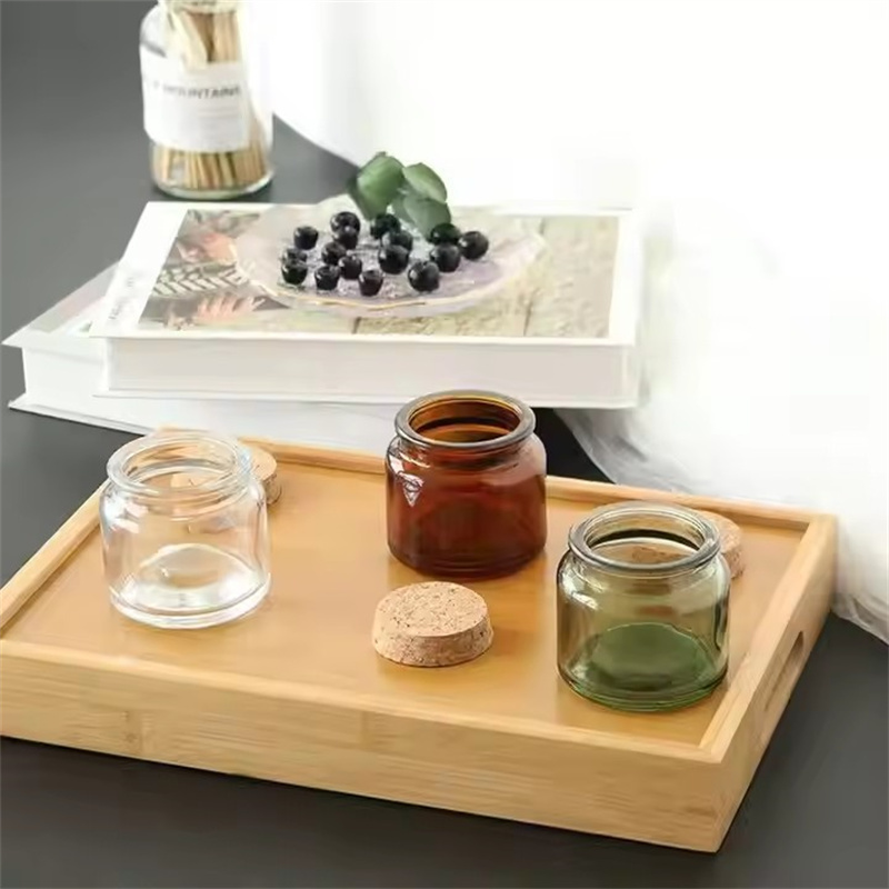 60 buah cangkir kaca lilin DIY - Amber Jar Candle ulasan dan harga