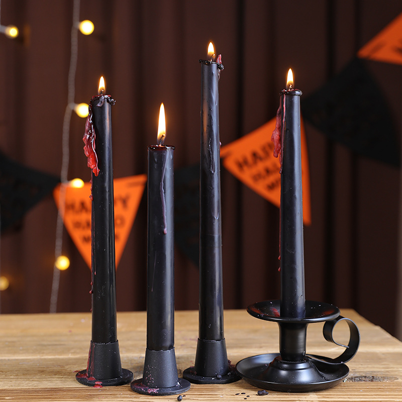 Lilin Lancip Tengkorak Gotik L - Beeswax Taper Candle ulasan dan harga