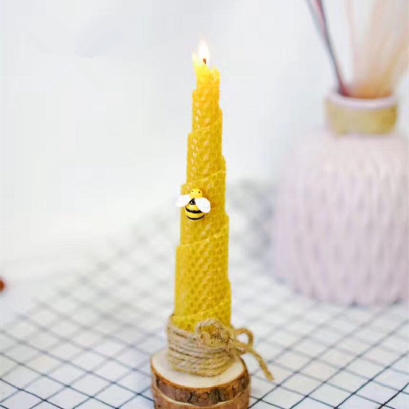 12Pcs 15Cm * 20Cm X 0.3Cm Baha - Beeswax Taper Candle ulasan dan harga