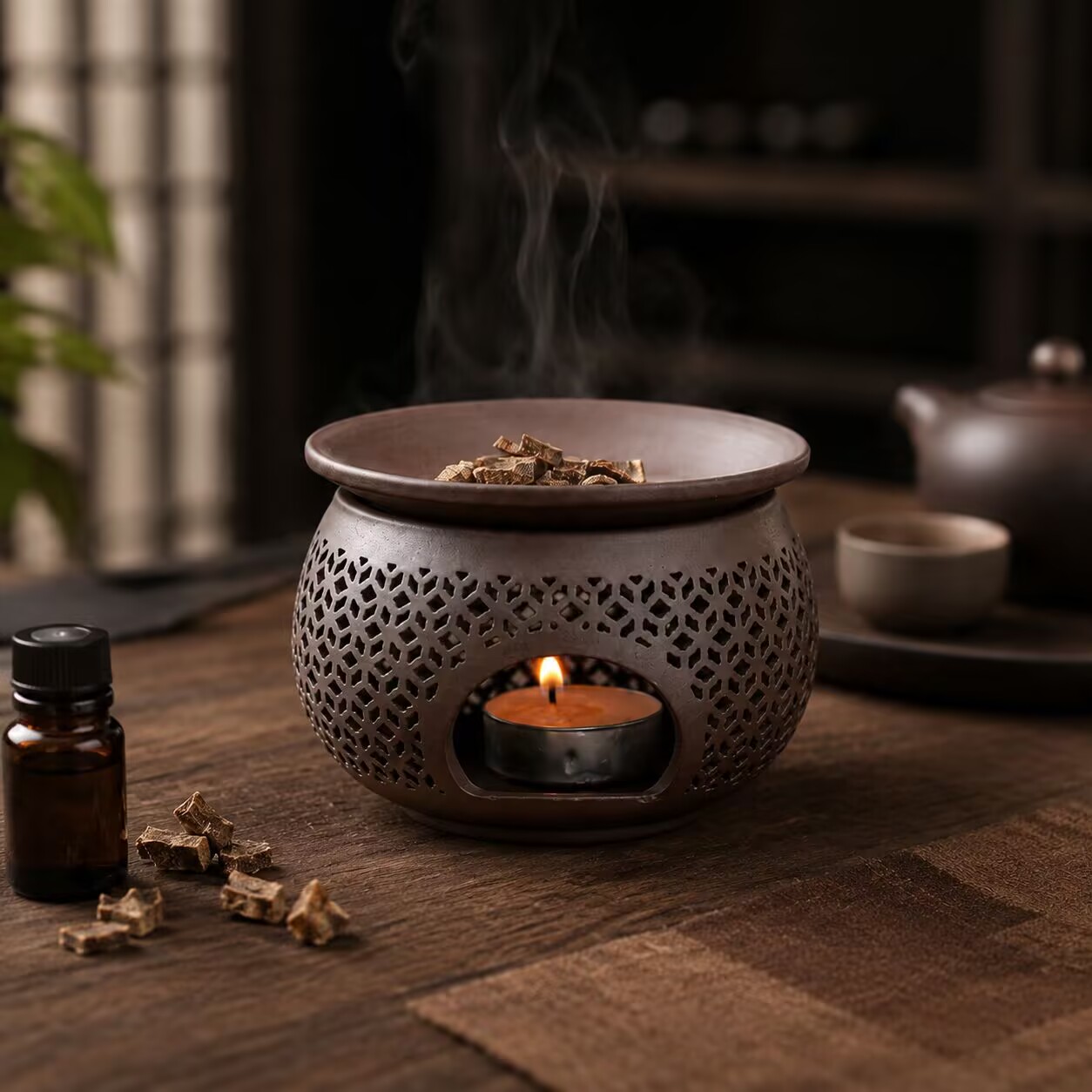 Pembakar Dupa Keramik Ukiran,  - Ceramic Oil Burner ulasan dan harga