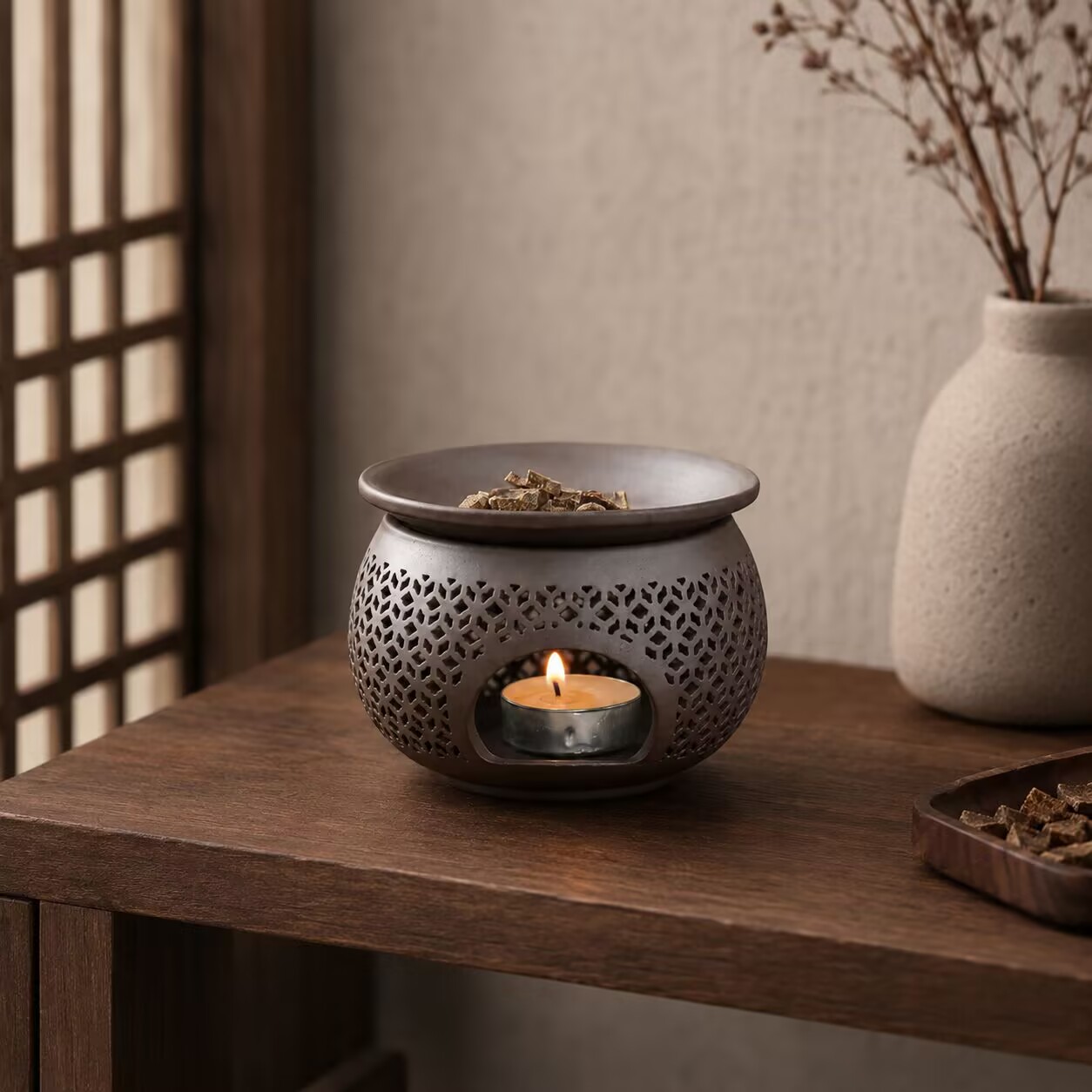 Pembakar Dupa Keramik Ukiran,  - Ceramic Oil Burner ulasan dan harga